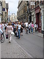 A busy Trinity Street