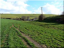 SU2080 : Footpath to Hill Barn Farm, Liddington by Brian Robert Marshall