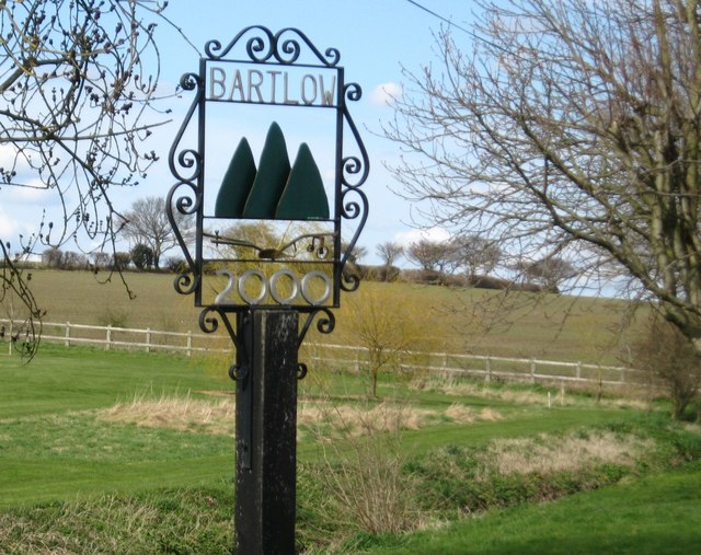 Bartlow village sign