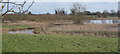 Mickle Mere and surrounding fields from the A1088