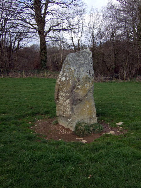 Temple Druid standing stone, looking northwest