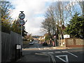 Looking from Mulberry Lane across Havant Road to Burrill Avenue