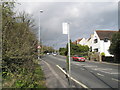 Bus stop halfway up Portsdown Hill