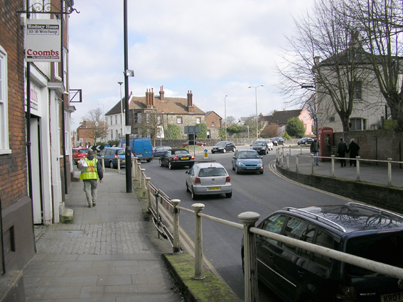 Wincheap, looking towards  the roundabout