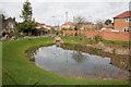 Balancing pond, part of Whitetree Close housing development