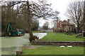 Stroudwater canal terminus at Pike lock near Eastington