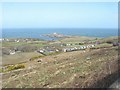 New caravan park at the foot of Mynydd Eilian