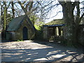 SW7827 : Mawnan Church lych gate and bier house by Rod Allday