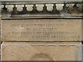 NY6565 : Inscription on the water fountain, Greenhead by Mike Quinn