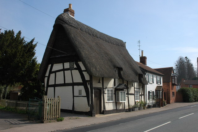 Half Timbered Thatched Cottage C Philip Halling Geograph