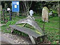 Bench outside Blean church