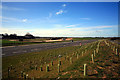 TL3459 : Bourn Airfield across new dual-carriageway stretch of A428 by Philip Talmage