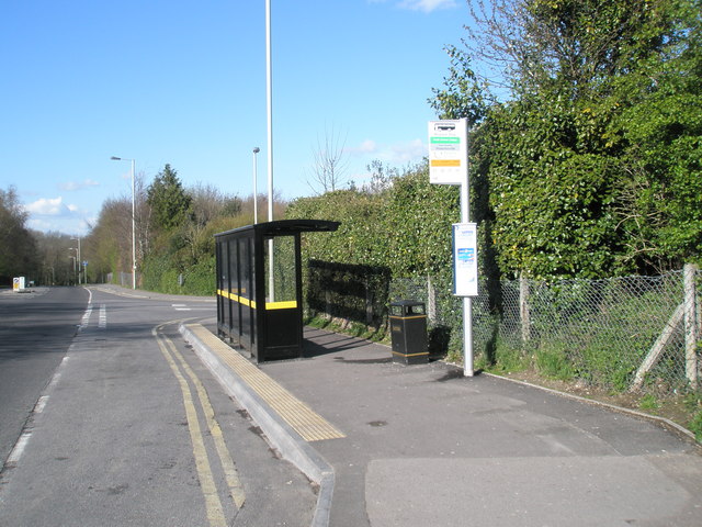 Bus stop outside South Downs College © Basher Eyre :: Geograph Britain ...