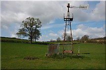 SO7235 : Old windpump near Ledbury by Philip Halling