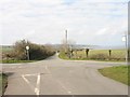 View North towards Lligwy Bay across the crossroads