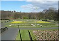 Spring flower display, Wellholme Park, Brighouse