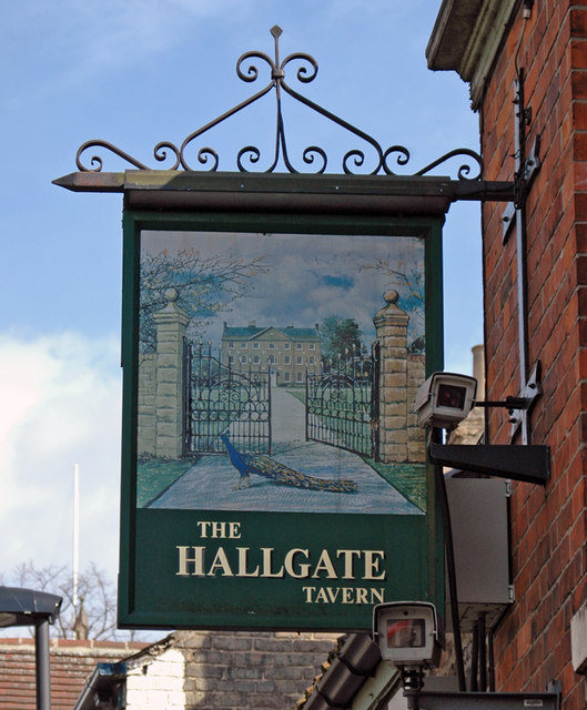 The Sign of The Hallgate Tavern