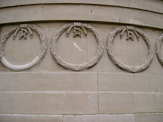 Mouldings on the outside of the Cornhill Dome