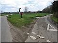 Postbox beside junction