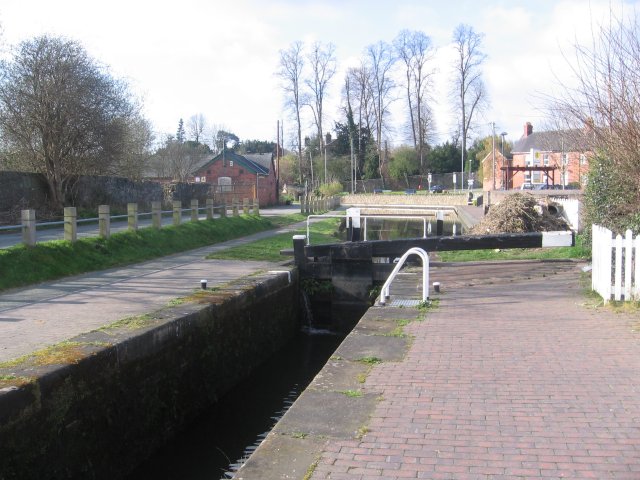 Restored lock on Montgomery Canal