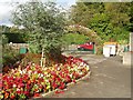 Flower gardens at Moffat Woollen Mill