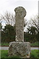 SX0767 : Ancient Stone Cross on Old Callywith Road by Tony Atkin