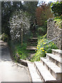 Footpath leading off a byway, Symonds Yat West