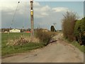 The approach to Parsonage Farm