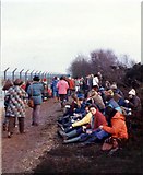 SU4964 : Greenham Common women's protest 1982, gathering around the base by Natasha Ceridwen de Chroustchoff