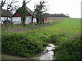 Footpath along the edge of the field off Fox