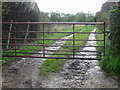 Gated farm track off Fox