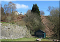 Houses perched above Valley Road, Cinderford