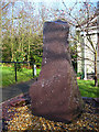 Commemorative stone at Coldstream Health Centre