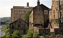 SE0623 : The 'Turk's Head' and Carlton Mill, Sowerby Bridge by Dr Neil Clifton