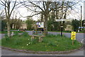 Small roundabout, outside the church, Winfrith Newburgh