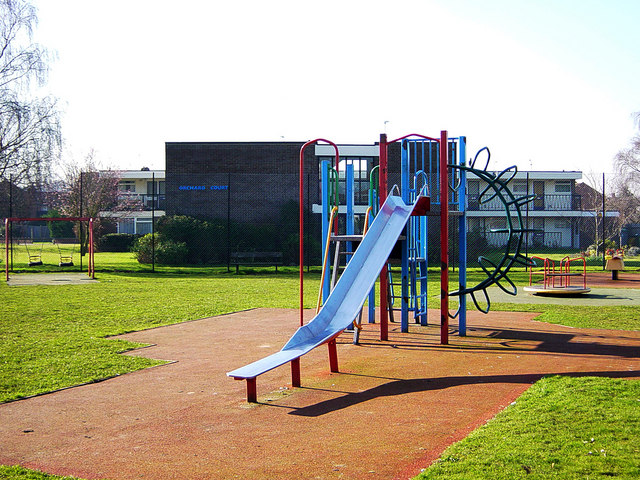 Orchard Court and children's playground