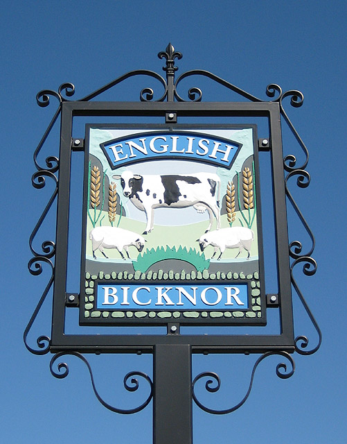 Village sign, English Bicknor