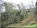 NY6851 : Disused viaduct over Thornhope Burn by Les Hull