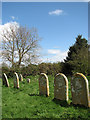 Headstones in the northeastern section