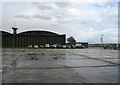 TL4646 : Westerly view of hangar 2 - Duxford by ad acta