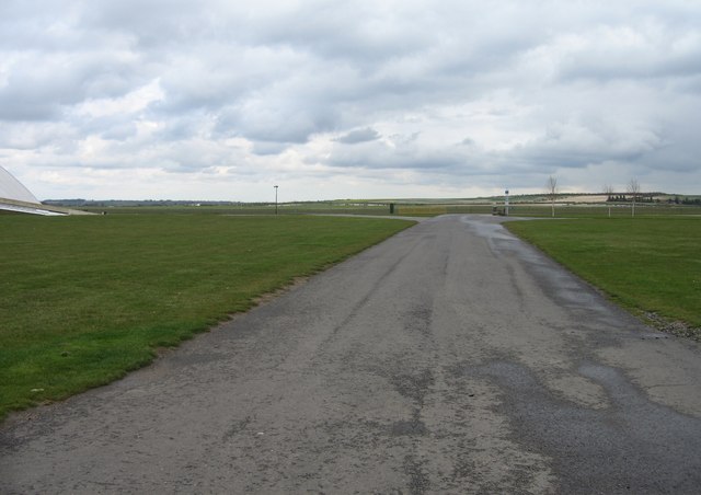 The flatland of Duxford airfield