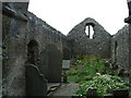 V4365 : Interior of derelict church, Ballinskelligs by Dafydd Humphreys