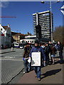 ST5873 : Anti-war protester, Bristol City Centre by Natasha Ceridwen de Chroustchoff