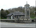 Llanfairisgaer Church House and War Memorial clock