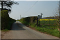 Private road along The Shropshire Way