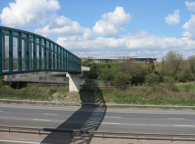 Footbridge over the M3