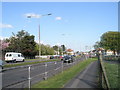 Looking from Ashurst Road along to the Spur Road Roundabout