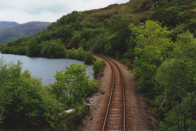 The Mallaig line by Loch Dubh