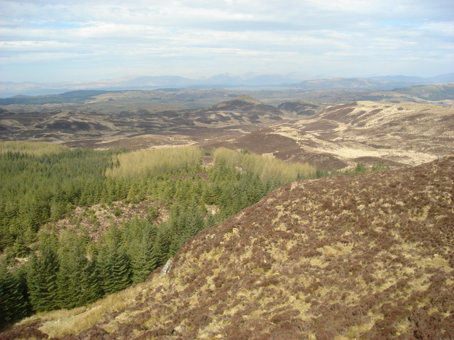 Looking north from near the Torr Dhamh trig point