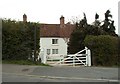 An old house in a modern housing estate